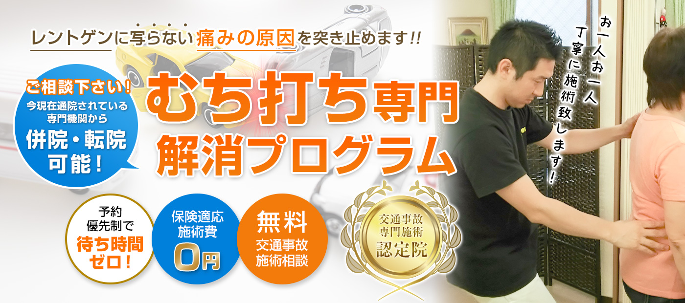 上尾市交通事故むちうち治療専門院