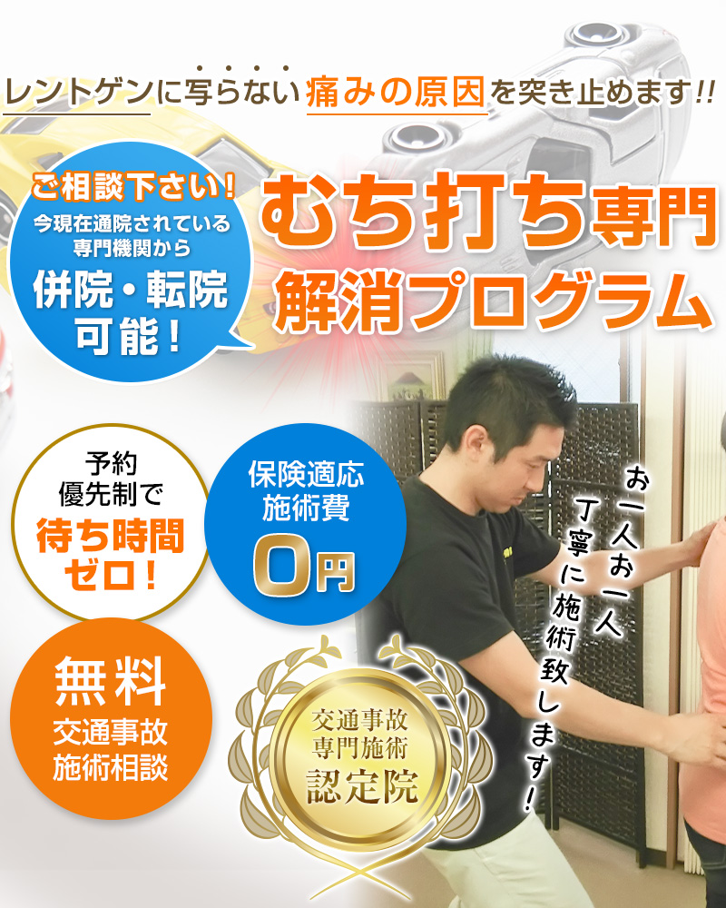 上尾市交通事故むちうち治療専門院